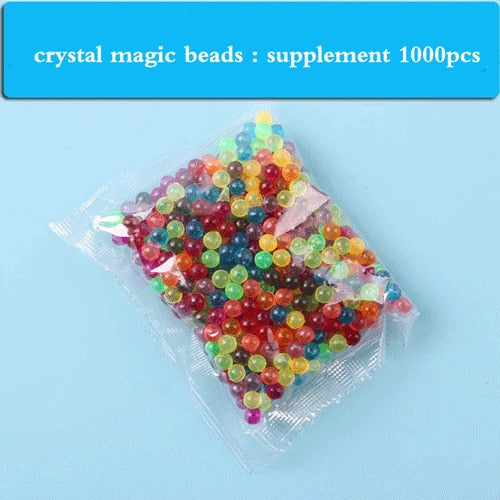 24 Colors 6000pcs Magic DIY Beads Crystal Aqua Water Spray Magic Hand Making 3D Puzzle Beads Kids Educational Toys For Children