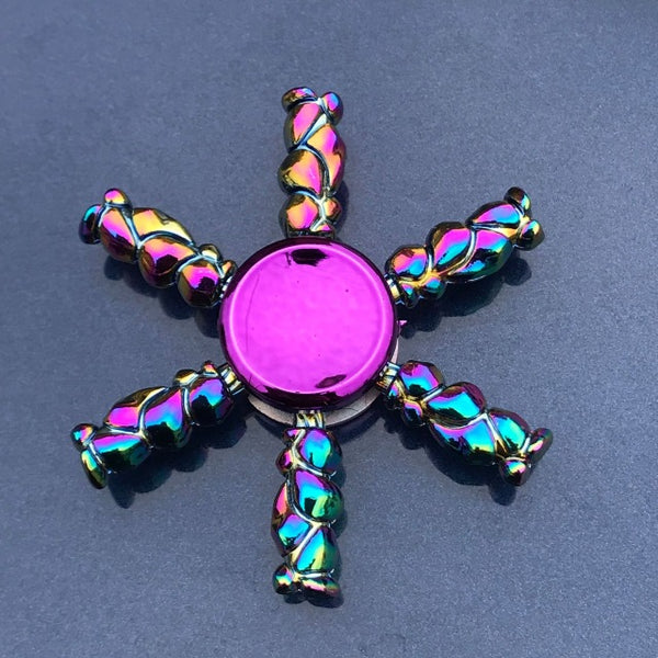 Finger Spinner Office Anxiety Relief Stress Fidget Gyro Flower / Tower / Spider Metal Hand Spinner Tri Spinner Model